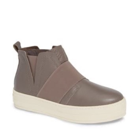 J SLIDES Shoes - J SLIDES Holland taupe leather retro sneakers